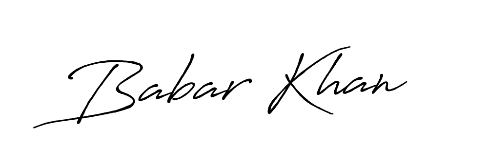 How to make Babar Khan name signature. Use Antro_Vectra_Bolder style for creating short signs online. This is the latest handwritten sign. Babar Khan signature style 7 images and pictures png