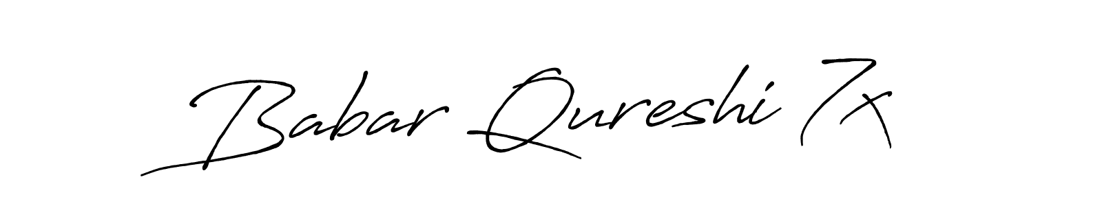 It looks lik you need a new signature style for name Babar Qureshi 7x. Design unique handwritten (Antro_Vectra_Bolder) signature with our free signature maker in just a few clicks. Babar Qureshi 7x signature style 7 images and pictures png