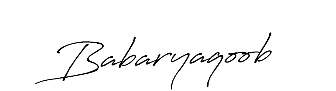 Similarly Antro_Vectra_Bolder is the best handwritten signature design. Signature creator online .You can use it as an online autograph creator for name Babaryaqoob. Babaryaqoob signature style 7 images and pictures png