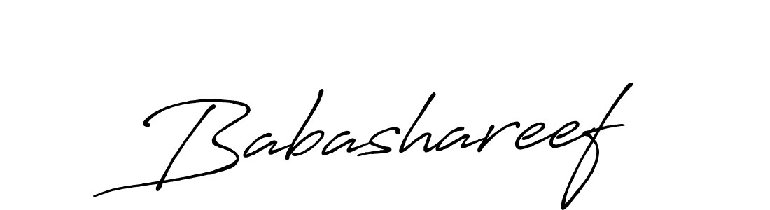 Babashareef stylish signature style. Best Handwritten Sign (Antro_Vectra_Bolder) for my name. Handwritten Signature Collection Ideas for my name Babashareef. Babashareef signature style 7 images and pictures png