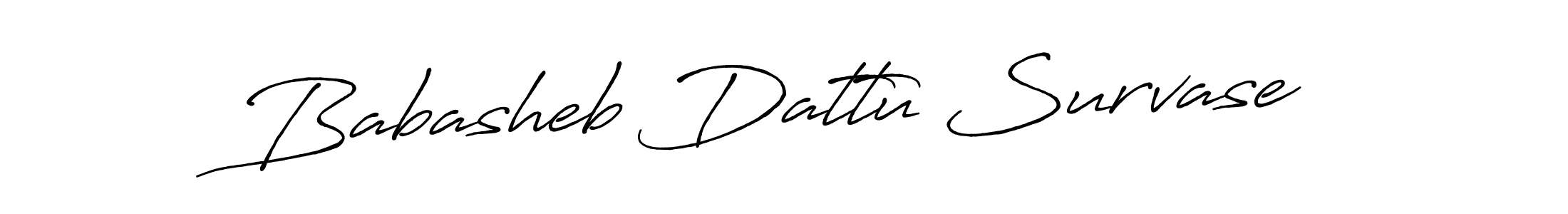 Create a beautiful signature design for name Babasheb Dattu Survase. With this signature (Antro_Vectra_Bolder) fonts, you can make a handwritten signature for free. Babasheb Dattu Survase signature style 7 images and pictures png