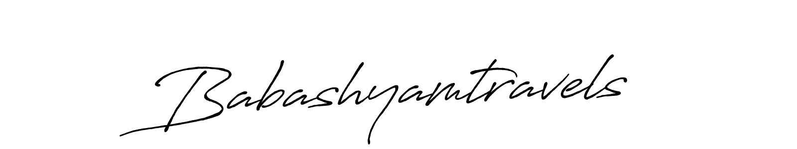 Babashyamtravels stylish signature style. Best Handwritten Sign (Antro_Vectra_Bolder) for my name. Handwritten Signature Collection Ideas for my name Babashyamtravels. Babashyamtravels signature style 7 images and pictures png