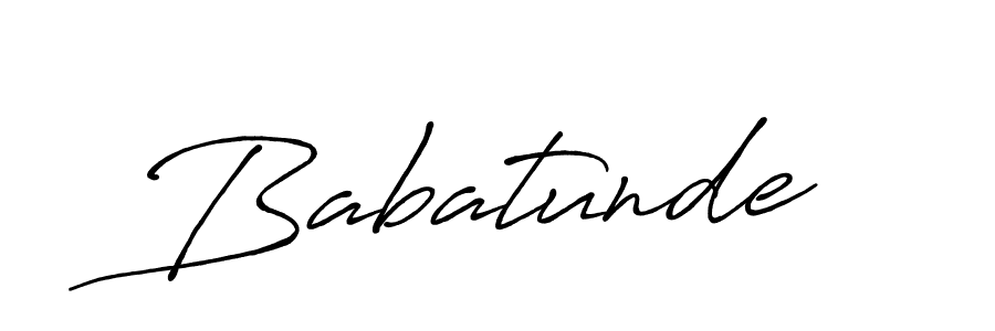 Design your own signature with our free online signature maker. With this signature software, you can create a handwritten (Antro_Vectra_Bolder) signature for name Babatunde. Babatunde signature style 7 images and pictures png