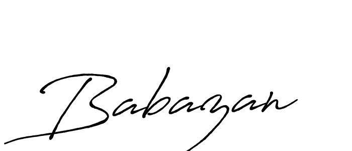 Also we have Babazan name is the best signature style. Create professional handwritten signature collection using Antro_Vectra_Bolder autograph style. Babazan signature style 7 images and pictures png