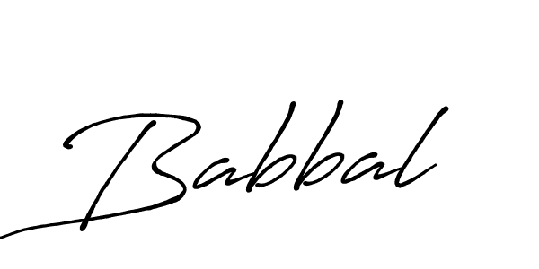 Design your own signature with our free online signature maker. With this signature software, you can create a handwritten (Antro_Vectra_Bolder) signature for name Babbal. Babbal signature style 7 images and pictures png
