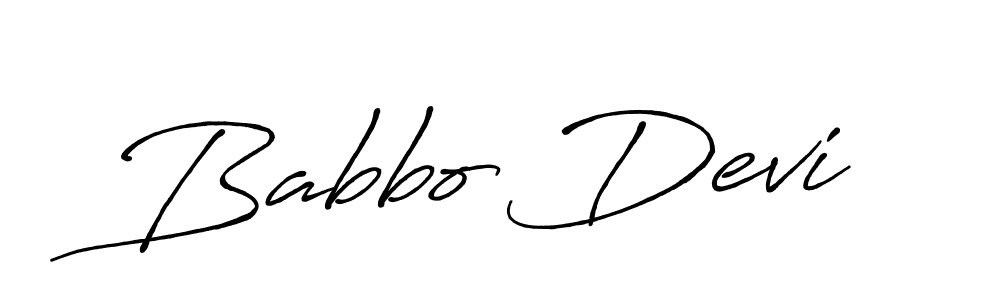 How to make Babbo Devi name signature. Use Antro_Vectra_Bolder style for creating short signs online. This is the latest handwritten sign. Babbo Devi signature style 7 images and pictures png