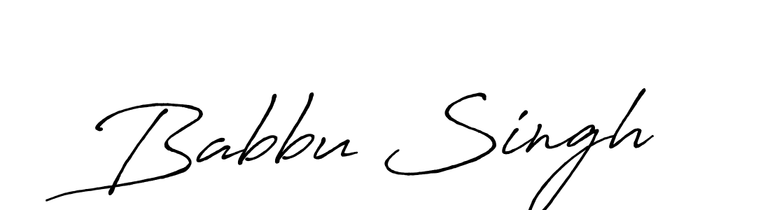 Design your own signature with our free online signature maker. With this signature software, you can create a handwritten (Antro_Vectra_Bolder) signature for name Babbu Singh. Babbu Singh signature style 7 images and pictures png