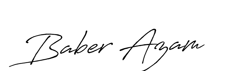 Use a signature maker to create a handwritten signature online. With this signature software, you can design (Antro_Vectra_Bolder) your own signature for name Baber Azam. Baber Azam signature style 7 images and pictures png