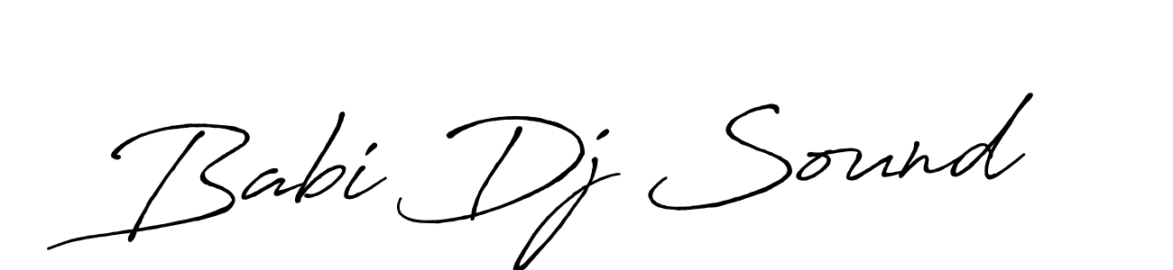 Babi Dj Sound stylish signature style. Best Handwritten Sign (Antro_Vectra_Bolder) for my name. Handwritten Signature Collection Ideas for my name Babi Dj Sound. Babi Dj Sound signature style 7 images and pictures png