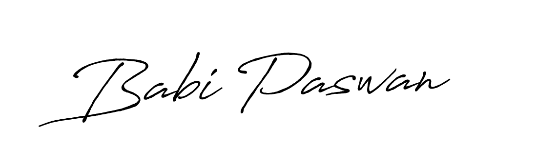 if you are searching for the best signature style for your name Babi Paswan. so please give up your signature search. here we have designed multiple signature styles  using Antro_Vectra_Bolder. Babi Paswan signature style 7 images and pictures png