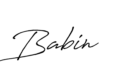 How to make Babin signature? Antro_Vectra_Bolder is a professional autograph style. Create handwritten signature for Babin name. Babin signature style 7 images and pictures png