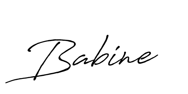 Make a beautiful signature design for name Babine. With this signature (Antro_Vectra_Bolder) style, you can create a handwritten signature for free. Babine signature style 7 images and pictures png