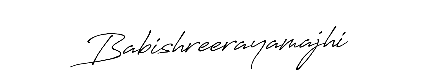 How to make Babishreerayamajhi signature? Antro_Vectra_Bolder is a professional autograph style. Create handwritten signature for Babishreerayamajhi name. Babishreerayamajhi signature style 7 images and pictures png