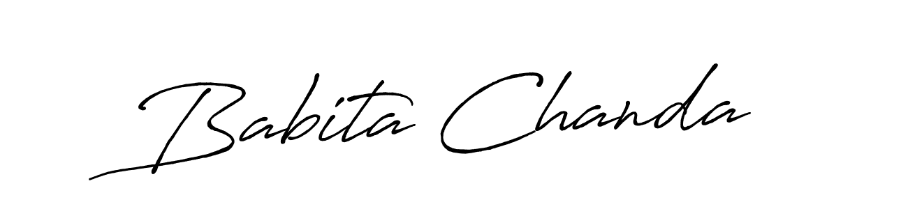 It looks lik you need a new signature style for name Babita Chanda. Design unique handwritten (Antro_Vectra_Bolder) signature with our free signature maker in just a few clicks. Babita Chanda signature style 7 images and pictures png