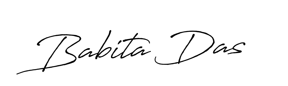 Design your own signature with our free online signature maker. With this signature software, you can create a handwritten (Antro_Vectra_Bolder) signature for name Babita Das. Babita Das signature style 7 images and pictures png