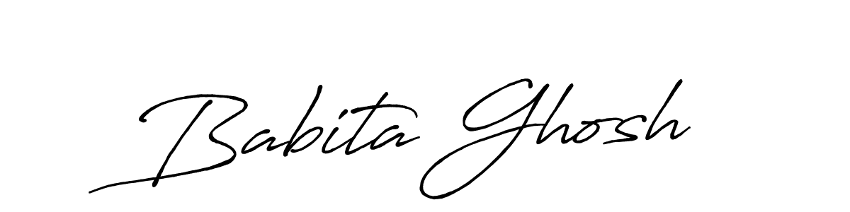 It looks lik you need a new signature style for name Babita Ghosh. Design unique handwritten (Antro_Vectra_Bolder) signature with our free signature maker in just a few clicks. Babita Ghosh signature style 7 images and pictures png