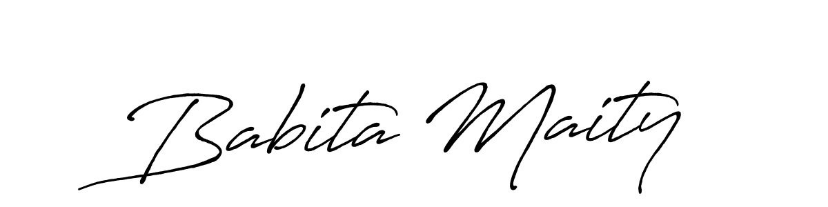 Also we have Babita Maity name is the best signature style. Create professional handwritten signature collection using Antro_Vectra_Bolder autograph style. Babita Maity signature style 7 images and pictures png