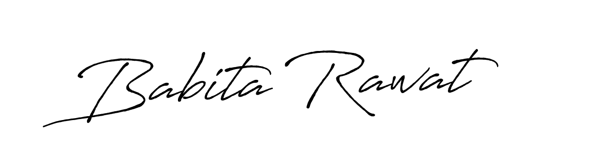 Also we have Babita Rawat name is the best signature style. Create professional handwritten signature collection using Antro_Vectra_Bolder autograph style. Babita Rawat signature style 7 images and pictures png