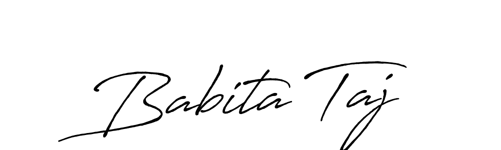 You can use this online signature creator to create a handwritten signature for the name Babita Taj. This is the best online autograph maker. Babita Taj signature style 7 images and pictures png