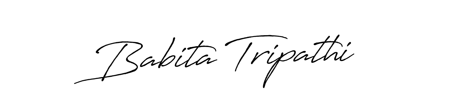 Also we have Babita Tripathi name is the best signature style. Create professional handwritten signature collection using Antro_Vectra_Bolder autograph style. Babita Tripathi signature style 7 images and pictures png