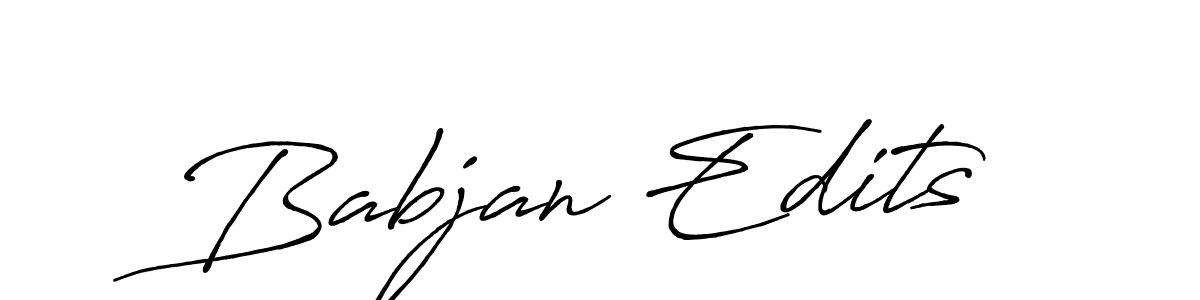 Use a signature maker to create a handwritten signature online. With this signature software, you can design (Antro_Vectra_Bolder) your own signature for name Babjan Edits. Babjan Edits signature style 7 images and pictures png