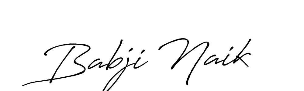 How to make Babji Naik name signature. Use Antro_Vectra_Bolder style for creating short signs online. This is the latest handwritten sign. Babji Naik signature style 7 images and pictures png