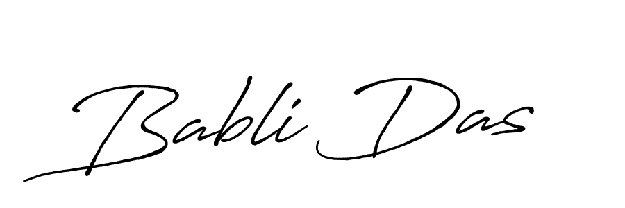 The best way (Antro_Vectra_Bolder) to make a short signature is to pick only two or three words in your name. The name Babli Das include a total of six letters. For converting this name. Babli Das signature style 7 images and pictures png