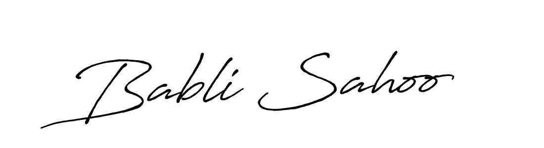 The best way (Antro_Vectra_Bolder) to make a short signature is to pick only two or three words in your name. The name Babli Sahoo include a total of six letters. For converting this name. Babli Sahoo signature style 7 images and pictures png