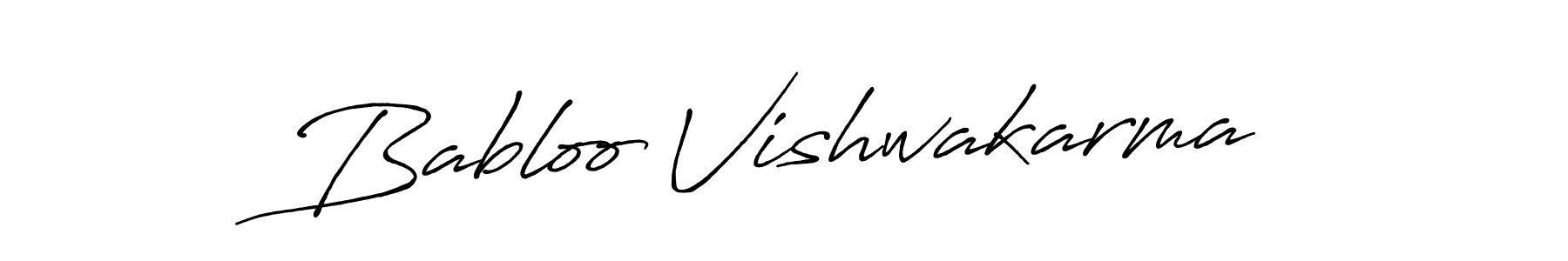 How to make Babloo Vishwakarma name signature. Use Antro_Vectra_Bolder style for creating short signs online. This is the latest handwritten sign. Babloo Vishwakarma signature style 7 images and pictures png