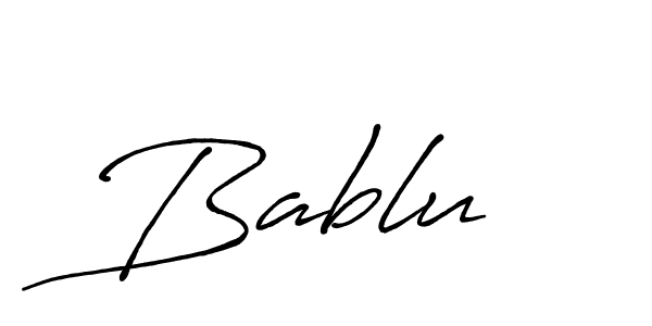 Also we have Bablu  name is the best signature style. Create professional handwritten signature collection using Antro_Vectra_Bolder autograph style. Bablu  signature style 7 images and pictures png