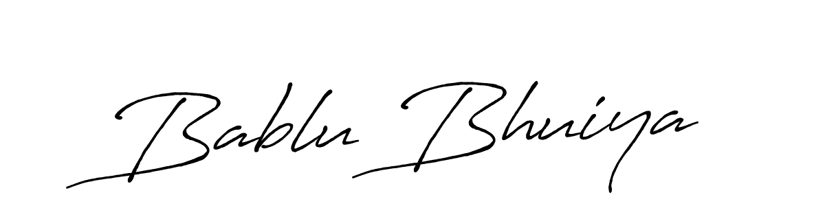 Make a beautiful signature design for name Bablu Bhuiya. With this signature (Antro_Vectra_Bolder) style, you can create a handwritten signature for free. Bablu Bhuiya signature style 7 images and pictures png