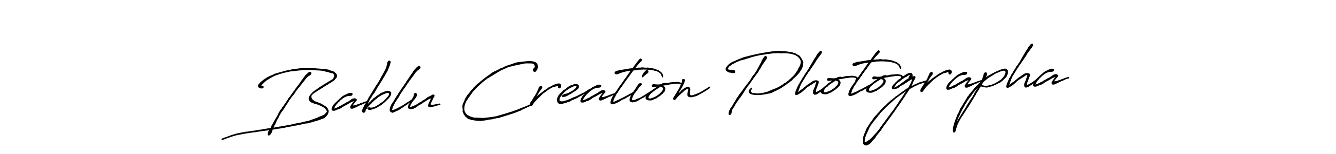 Also we have Bablu Creation Photographa name is the best signature style. Create professional handwritten signature collection using Antro_Vectra_Bolder autograph style. Bablu Creation Photographa signature style 7 images and pictures png