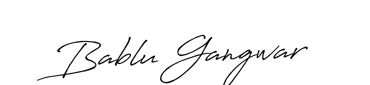 The best way (Antro_Vectra_Bolder) to make a short signature is to pick only two or three words in your name. The name Bablu Gangwar include a total of six letters. For converting this name. Bablu Gangwar signature style 7 images and pictures png