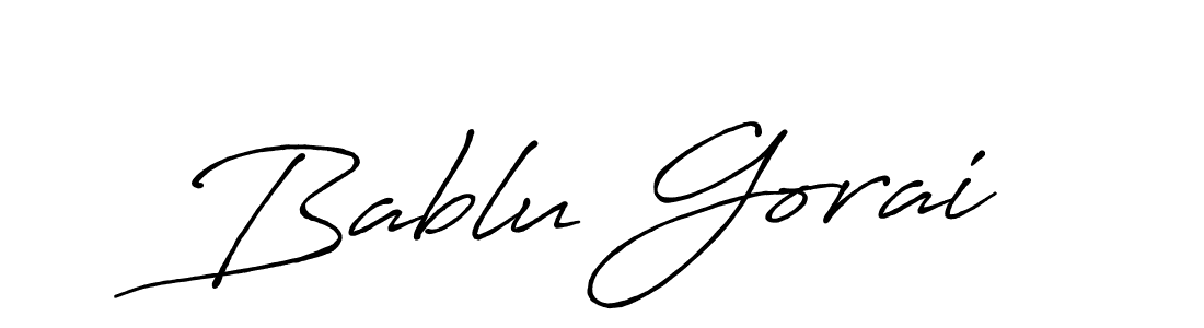 Design your own signature with our free online signature maker. With this signature software, you can create a handwritten (Antro_Vectra_Bolder) signature for name Bablu Gorai. Bablu Gorai signature style 7 images and pictures png