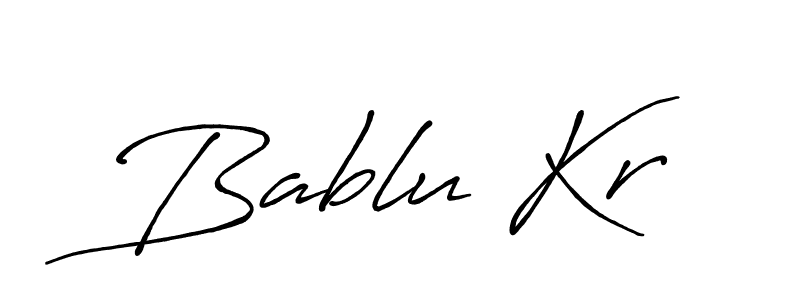Also we have Bablu Kr name is the best signature style. Create professional handwritten signature collection using Antro_Vectra_Bolder autograph style. Bablu Kr signature style 7 images and pictures png