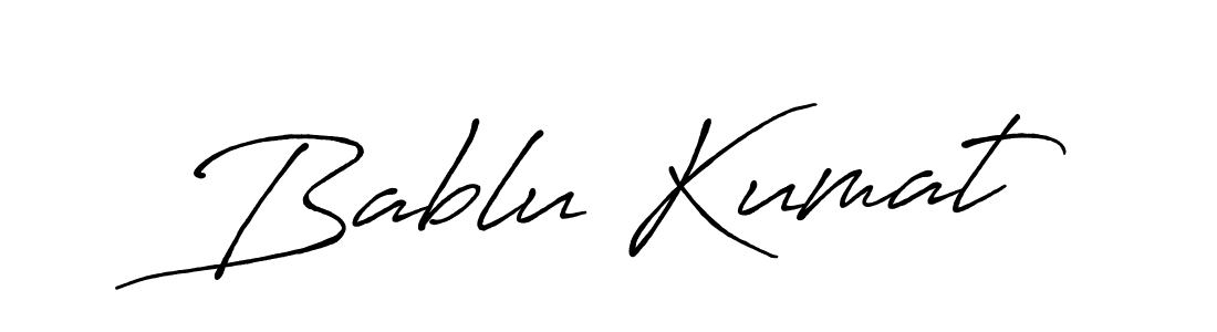 Make a short Bablu Kumat signature style. Manage your documents anywhere anytime using Antro_Vectra_Bolder. Create and add eSignatures, submit forms, share and send files easily. Bablu Kumat signature style 7 images and pictures png