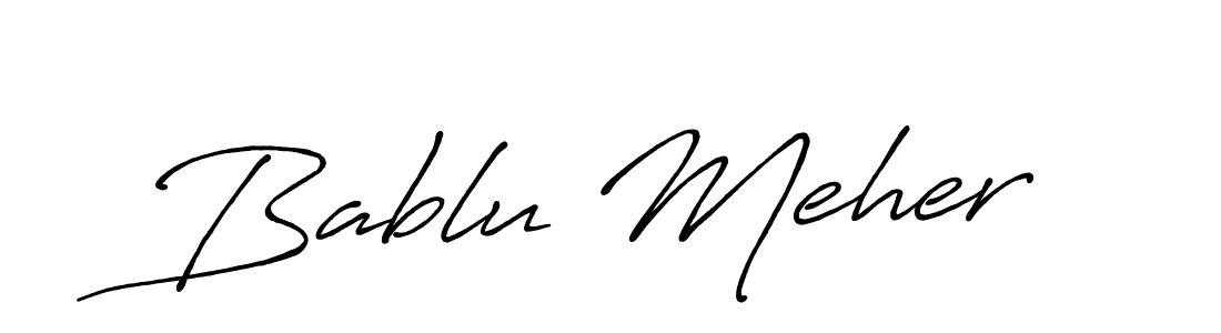 Also You can easily find your signature by using the search form. We will create Bablu Meher name handwritten signature images for you free of cost using Antro_Vectra_Bolder sign style. Bablu Meher signature style 7 images and pictures png