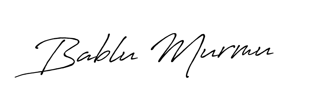 The best way (Antro_Vectra_Bolder) to make a short signature is to pick only two or three words in your name. The name Bablu Murmu include a total of six letters. For converting this name. Bablu Murmu signature style 7 images and pictures png
