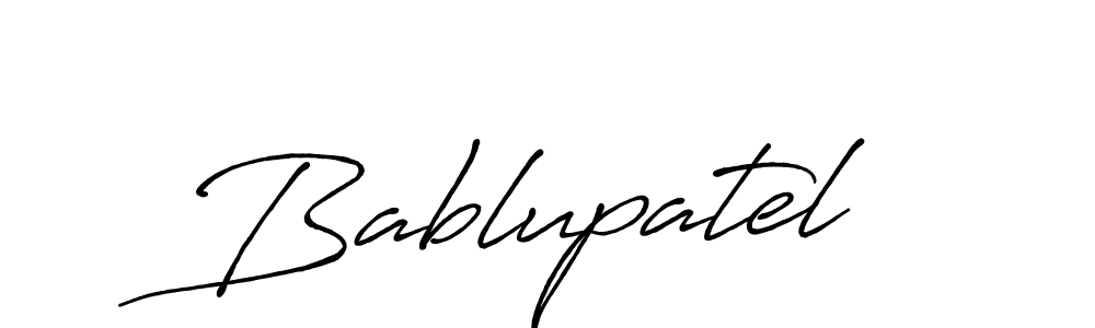 How to make Bablupatel signature? Antro_Vectra_Bolder is a professional autograph style. Create handwritten signature for Bablupatel name. Bablupatel signature style 7 images and pictures png