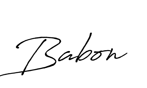 Create a beautiful signature design for name Babon. With this signature (Antro_Vectra_Bolder) fonts, you can make a handwritten signature for free. Babon signature style 7 images and pictures png
