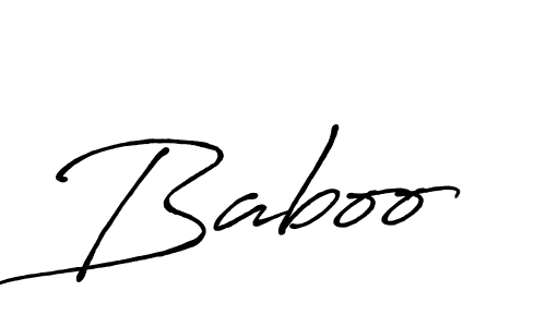 Baboo stylish signature style. Best Handwritten Sign (Antro_Vectra_Bolder) for my name. Handwritten Signature Collection Ideas for my name Baboo. Baboo signature style 7 images and pictures png