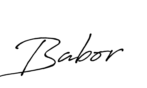 You should practise on your own different ways (Antro_Vectra_Bolder) to write your name (Babor) in signature. don't let someone else do it for you. Babor signature style 7 images and pictures png