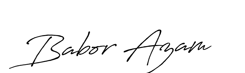 How to make Babor Azam name signature. Use Antro_Vectra_Bolder style for creating short signs online. This is the latest handwritten sign. Babor Azam signature style 7 images and pictures png