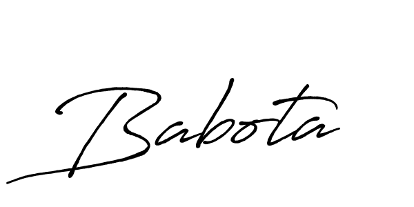 How to make Babota name signature. Use Antro_Vectra_Bolder style for creating short signs online. This is the latest handwritten sign. Babota signature style 7 images and pictures png