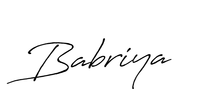 How to make Babriya name signature. Use Antro_Vectra_Bolder style for creating short signs online. This is the latest handwritten sign. Babriya signature style 7 images and pictures png