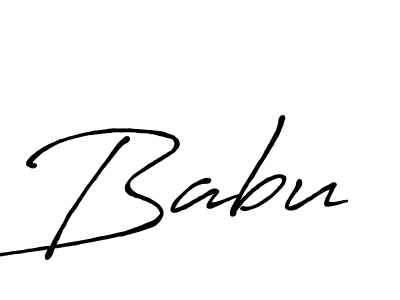 Create a beautiful signature design for name Babu. With this signature (Antro_Vectra_Bolder) fonts, you can make a handwritten signature for free. Babu signature style 7 images and pictures png