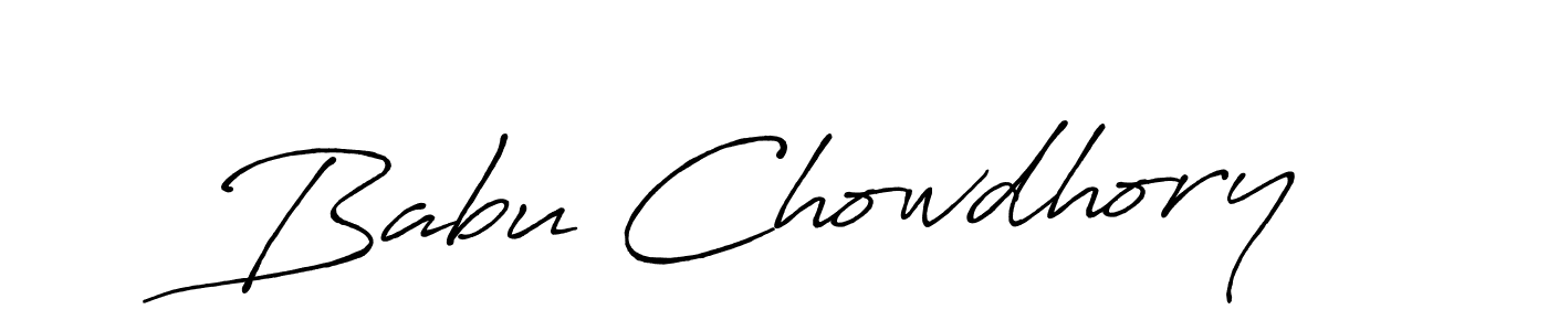 if you are searching for the best signature style for your name Babu Chowdhory. so please give up your signature search. here we have designed multiple signature styles  using Antro_Vectra_Bolder. Babu Chowdhory signature style 7 images and pictures png