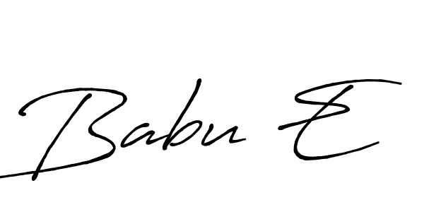 if you are searching for the best signature style for your name Babu E. so please give up your signature search. here we have designed multiple signature styles  using Antro_Vectra_Bolder. Babu E signature style 7 images and pictures png