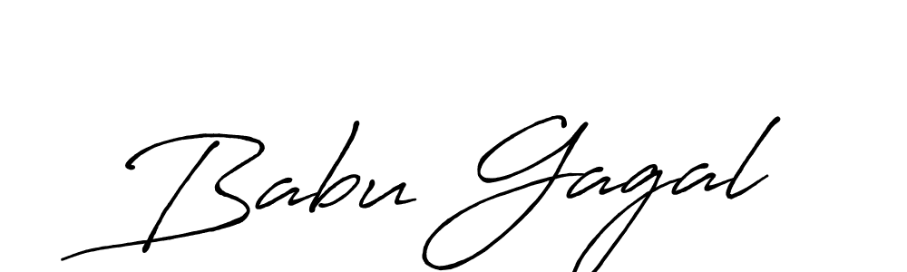 How to make Babu Gagal name signature. Use Antro_Vectra_Bolder style for creating short signs online. This is the latest handwritten sign. Babu Gagal signature style 7 images and pictures png