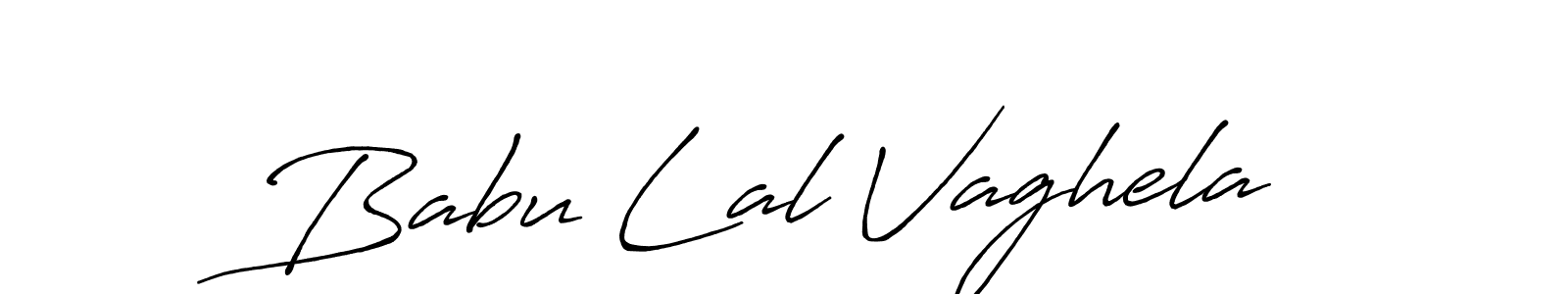 Use a signature maker to create a handwritten signature online. With this signature software, you can design (Antro_Vectra_Bolder) your own signature for name Babu Lal Vaghela. Babu Lal Vaghela signature style 7 images and pictures png